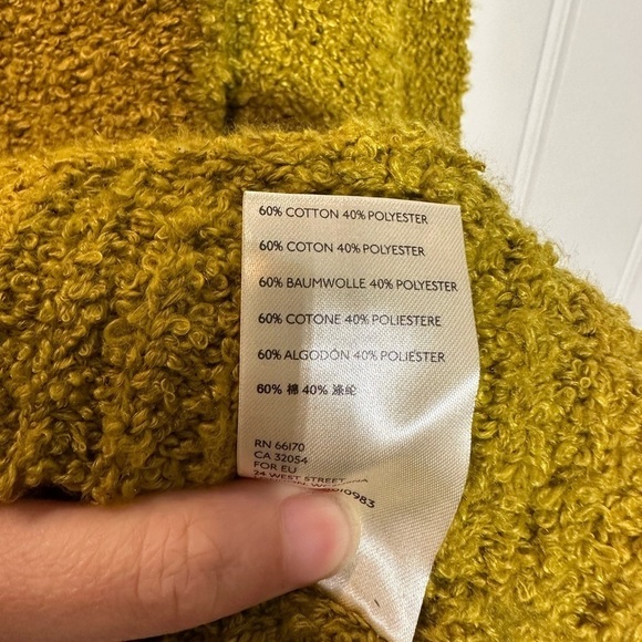 Free People Oversized Sweater Yellow/Green - Picture 6 of 8
